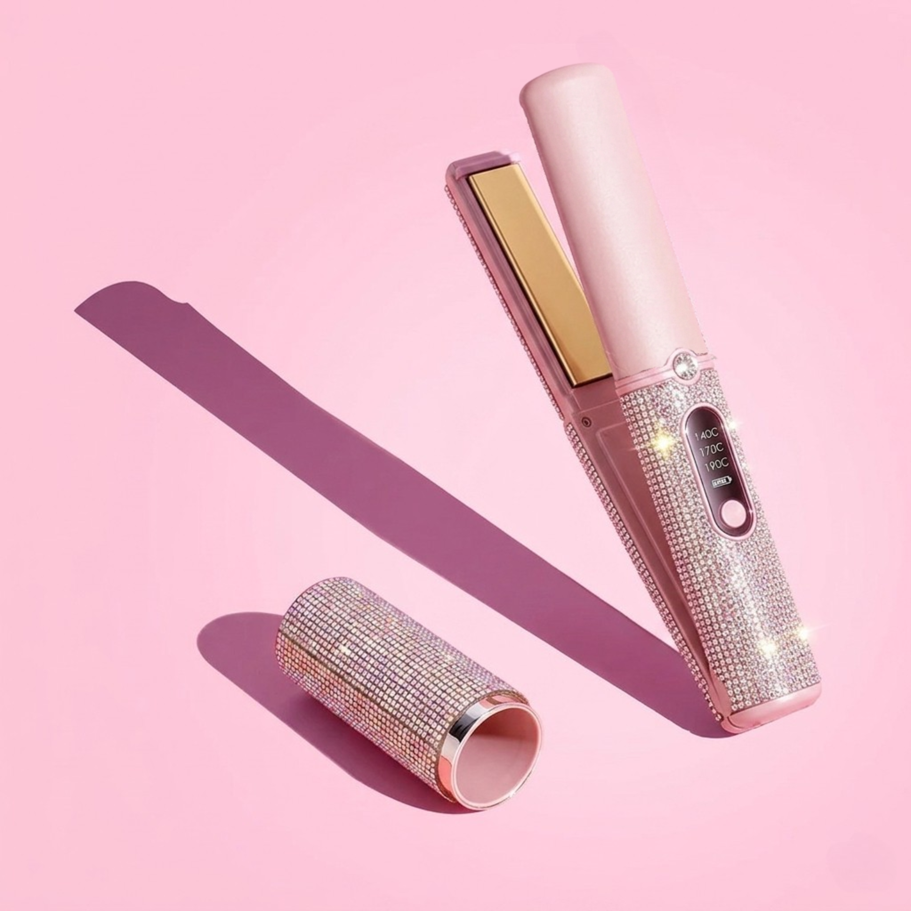 Mini Lisseur Sans Fil a Strass